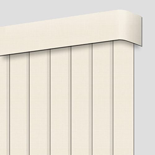 HousCa Vertical Blinds Solar Window Shades, Beige Custom Light Filtering