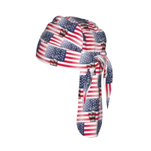 Gorra de ciclismo transpirable con la bandera de Estados Unidos y la paz hippie, absorbe la humedad, para uso táctico de paintball