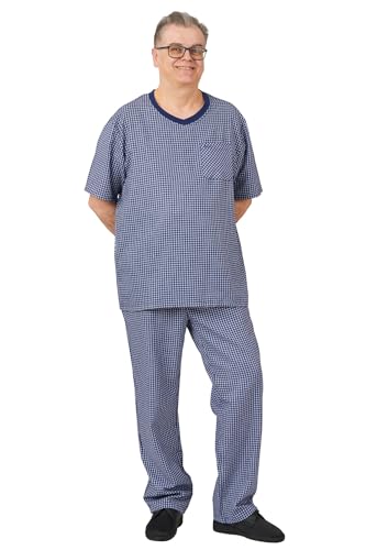 Ovidis Open Back Adaptive Pajama Set Clothes Senior Elderly Men - Jules