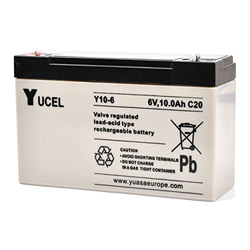 Clulite 6v 10amp/hr SLA Battery Black