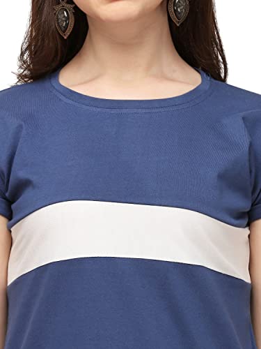 Image of GRECIILOOKS Women's Regular Fit Plain Top with Half Sleeves for Office Wear, Casual Wear, Under 399 Top for Women /Girls (Pink Large)