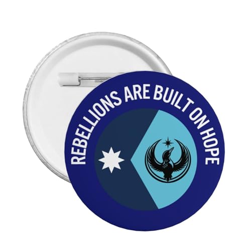 Rebel Loon Rebellions Are Built On Hope �s���u���[�` �{�^���s�� ���E���h�o�b�W, Medium, �S, �W�F���X�g�[���Ȃ�