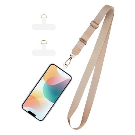Phone Lanyard Adjustable Phone Strap and Phone Patches for Universal Shoulder Neck Strap