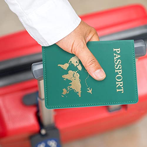 couro para passaporte – Porta-passaporte elegante para viajar co capacidasuficiente para passaporte,