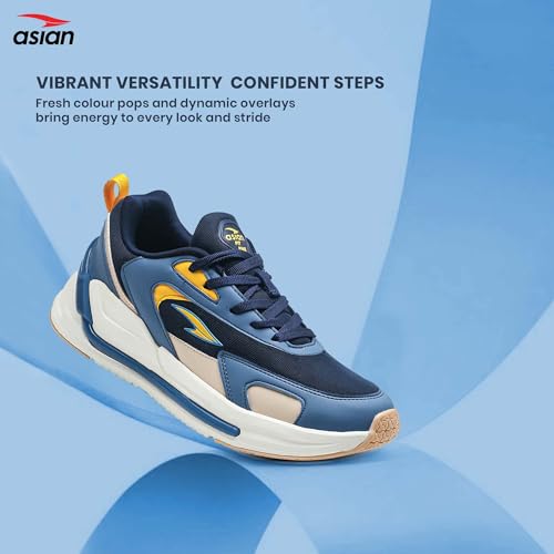 Image of ASIAN Powerkick-21 Men's Sporty Sneakers | Stylish Sports Shoes with Comfort for Boys | Lightweight Sole & Durable Grip, Perfect for Casual, Gym, Walking