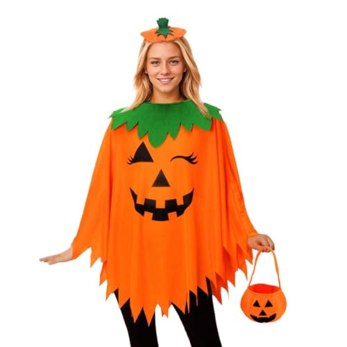 Disfraz de calabaza infantil y adulto para actuación escénica y fiestas