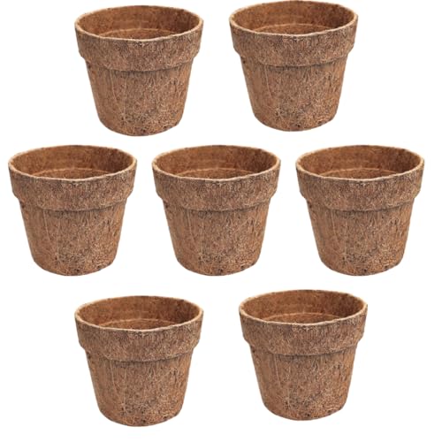 DEEGAA MART Potes de turfa biodegradáveis de coco de coco para iniciante de sementes e kit de mudas