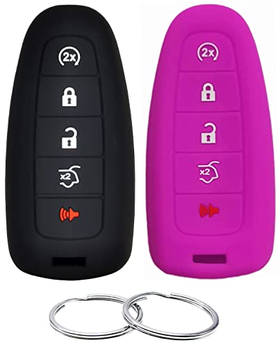 Etui de clé silicone Ford Edge Explorer protège votre télécommande 5 boutons