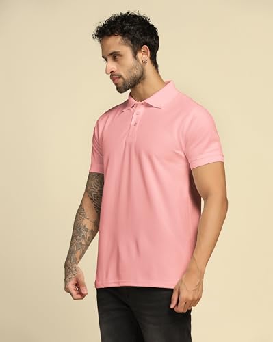 Image of VastraVibes Men's Polo Regular Fit T-Shirt