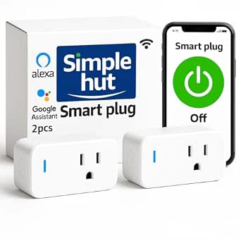SimpleHut Smart Plug 10A 2-Pack