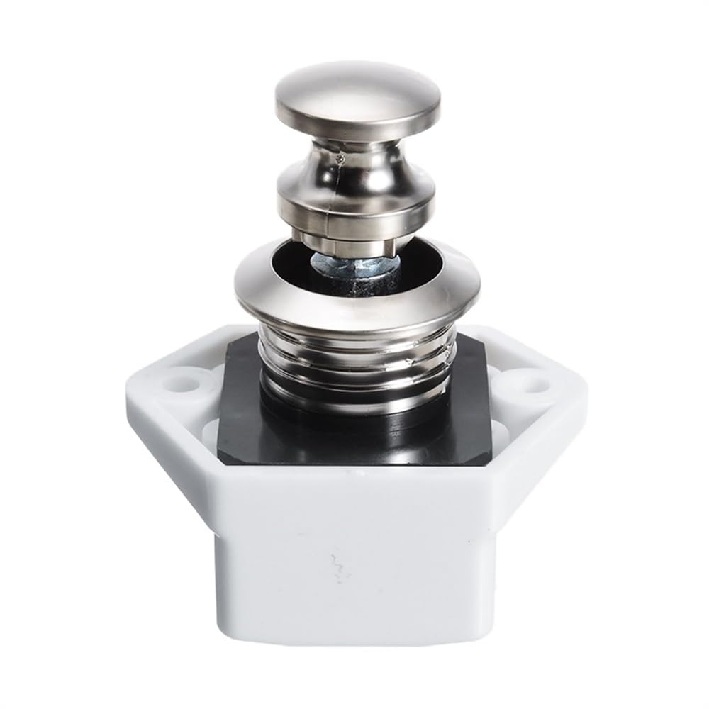 Pasamanos de Escalera baranda Soportes 10pcs Práctico Armario Push Button Catch Lock Moder Gabinete Cartel Cantper RV Cerraduras de Muebles de autocaravanas