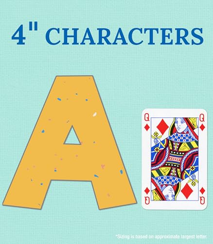 Image of Carson Dellosa We Belong 219 Piece 4 Inch Speckled Bulletin Board Letters for Classroom, Alphabet Letters, Numbers, Punctuation & Symbols, Cut Out Letters for Bulletin Boards