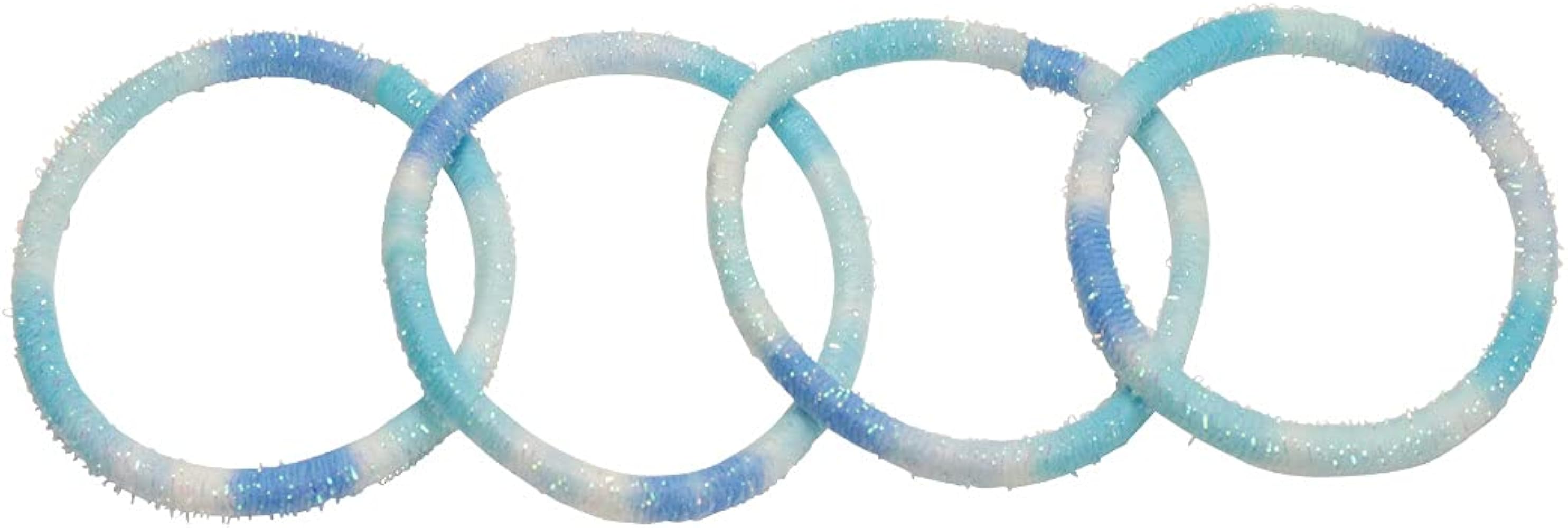 Amazon | ヘアゴム ラメ グラデーション キラキラ カラフル ポップ 太