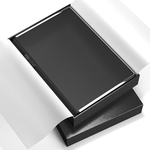 Journal Notebook for Men Women Gifts Hardcover Leather Mens Journals for Writing 288 Pages 100 Gsm Paper Thick Journaling Notebooks for Work Diary, 5.7x8.3 In, Black