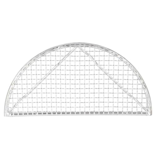 Genérico Malla Semicircular de Acero Inoxidable para Freír 16x8 Cm, Red para Tempura y Bocadillos Fritos, Herramienta de Cocina Casera Segura y Resistente, Adecuado para Colar y Filtrar