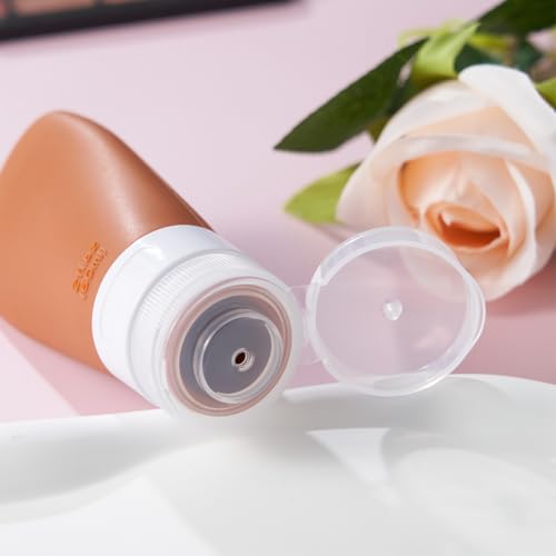 Image of INSFIT Travel Bottles for Toiletries, TSA Approved 3oz Travel Size Containers, BPA Free Leak Proof Squeezable Silicone Tubes for Shampoo Conditioner Lotion Body Wash with Labels