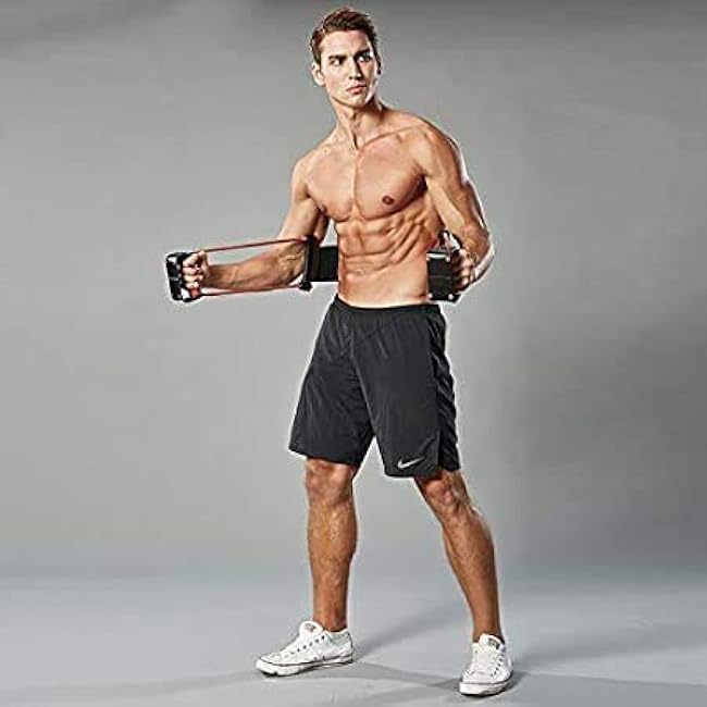 metaball Stable Push Up Bars Resistance Band Power Push Up Plus with 24 Resistance Levels Training Back, Shoulder, Chest and Arm Muscles Equipment