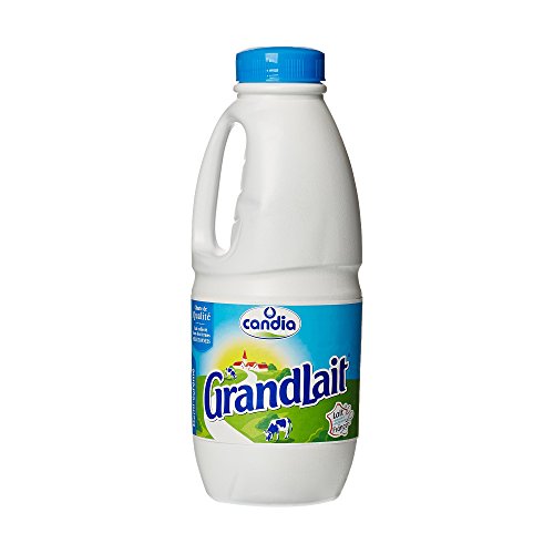 Candia Grandlait Lait U.H.T demi-écrémé 1L - Pack de 6 bouteilles