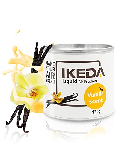 Auto Duft Lufterfrischer Flüssigdose | 120g Vanille Duft Autoerfrischer | Starker Geruchsbeseitiger | 60 Tage längerer Duft Auto Parfüm | Autozubehör für Männer Frauen | Frischer Geruch für Heim Büro