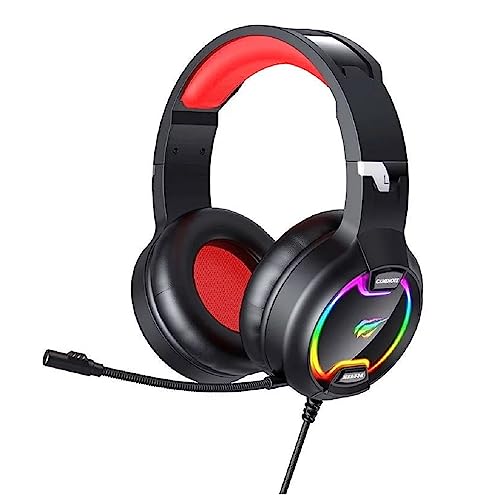 Fone de Ouvido Gamer Havit, 3.5mm, Usb H2233d Preto e Vermelho