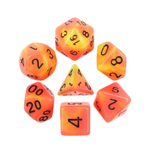 Epic Forge 7 Multiformat Dice - Glow in the Dark Fire - Image 3