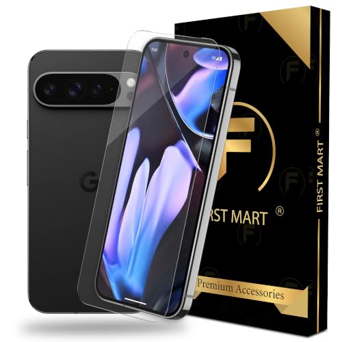 Image of FIRST MART Borderless Tempered Glass for Google Pixel 9 & Pixel 9 Pro | Edge-to-Edge Screen Protector with Anti-Dust Mesh, Case-Friendly Fit & Installation Kit | Pack of 1