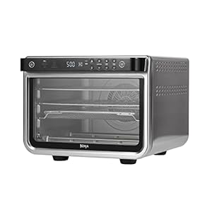 Ninja Foodi Four Multifonction 10-en-1, mini-four portable, surfaces de travail, four multifonction avec 10 fonctions de cuisson; Air Fry, Roast, Grill, Bake and more, Silver/Black DT200EU
