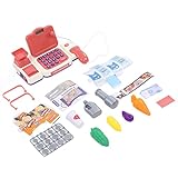 Accessori alimentari realistici: il cibo realistico e gli accessori completi consentono ai bambini di vivere meglio la scena di vendita reale, che è molto istruttiva.
