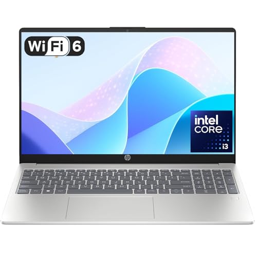 HP 15.6 FHD Business Laptop Computer with Office 365 for The Web • 2026 Edition • Intel 13th 8-Cores i3 CPU (Beat 11th i5) • 12GB RAM • 256GB SSD • Fingerprint Reader • Wi-Fi 6 • Win 11 • w/o Mouse