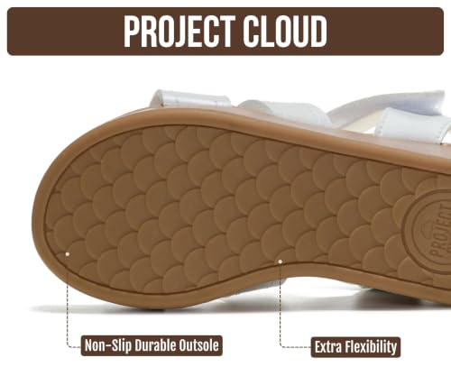 Image of Project Cloud Girls Sandals with Adjustable Buckle Wedge Sandals 2026