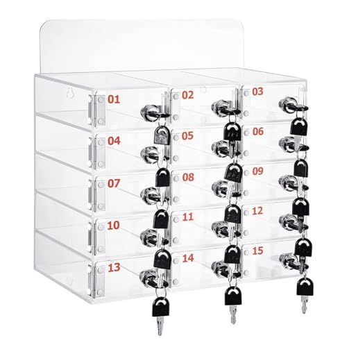 Casier de rangement mural sécurisé avec serrure pour téléphone