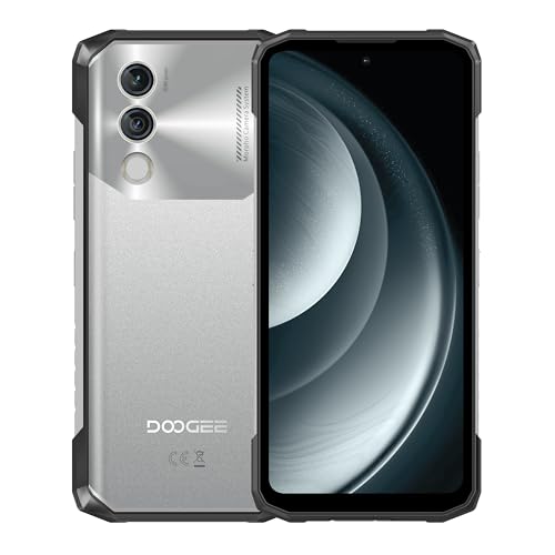 DOOGEE Blade10 Power Móvil Resistente, Bateria 10300mAh, 24GB RAM + 256GB ROM, Pantalla 6.6 Pulgadas HD+ 90Hz, AI Camara 50MP, Octa Core, Android 14, Dual SIM, NFC, Libres, 2024 - Plata