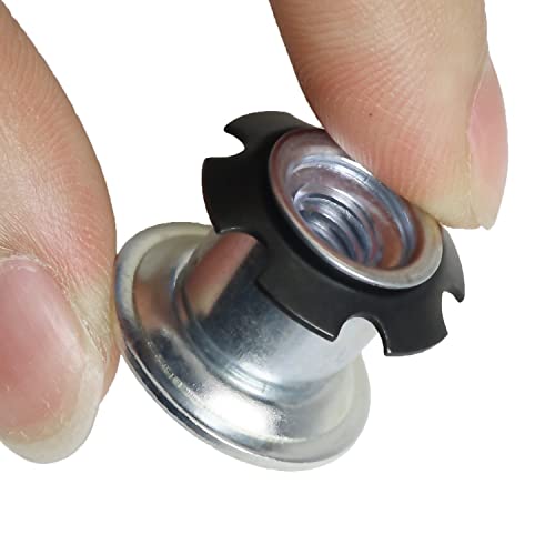 Image of 10pcs Metal Threaded Star Type Insert for 3 /4 inch Round Tubing, Star Type Threaded Round Tubing Inserts
