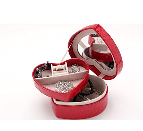 Boîte à bijoux de mariage avec compartiments pour rangement de colliers