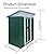 Outdoor Vertical Metal Storage Shed 5 x 3 Feet, Corrosion Resistant Steel with Sliding Door Suitable for Garden Bike, Tool Storage?Green?
