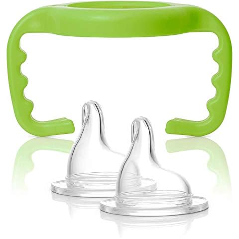 Thinkbaby Baby Bottle to Sippy Conversion Kit, Green Cover