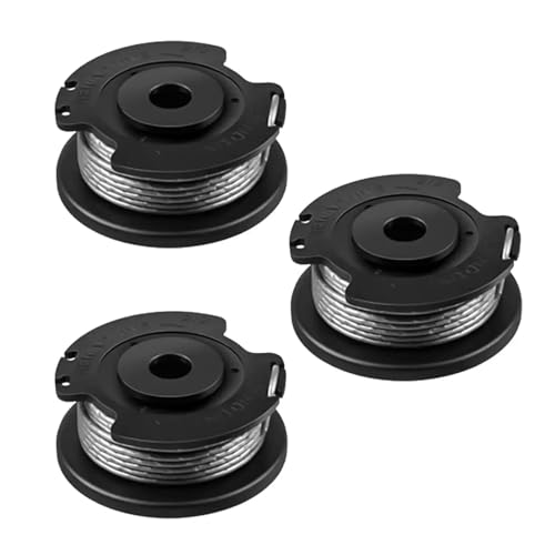 Lot de 3 bobines de fil pour tondeuse à gazon et équipement de rechange de jardin