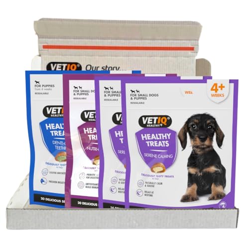 VETIQ Puppy Treats Variety Pack, 50g (Pack of 4)