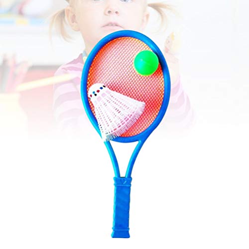 Conjunto de raquete de tênis infantil BESPORTBLE com bola de plástico raquete de tênis, brinquedos p