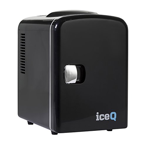 iceQ 4 Litre Mini Fridge in Black for Office & Bedroom Portable