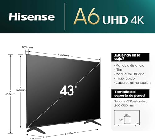 La Mejor Recopilación de smart tv 43 favoritos de las personas. 23 smart tv 43 marca Hisense (2)