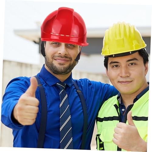 Casco de seguridad para construcción rojo SHINEOFI de alta protección ABS 5