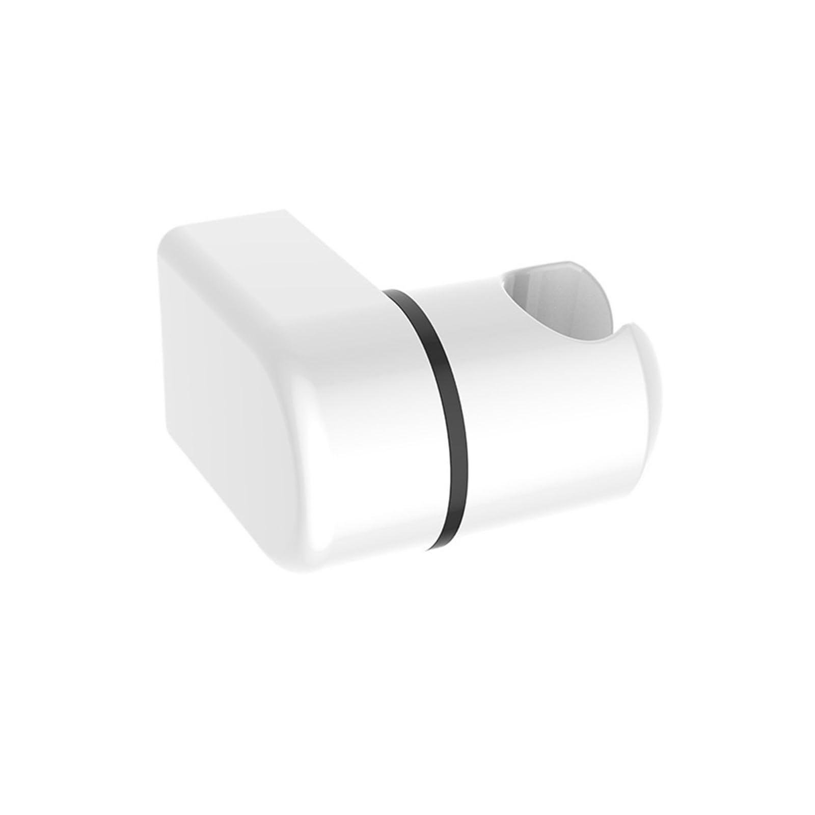 1pcs Rotatable Full Plating Shower Rail Holder(White)