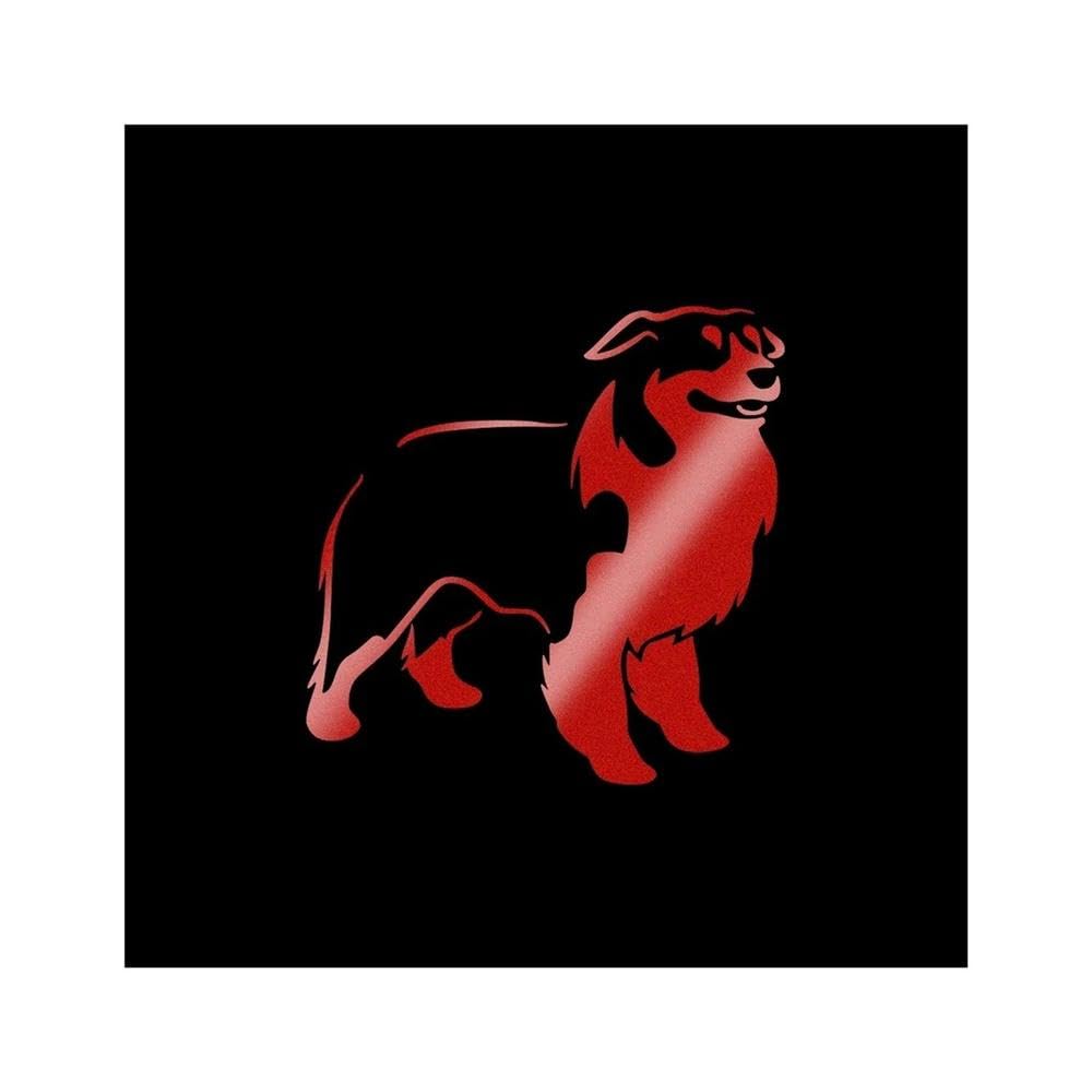 20x20cm Border Collie Car Reflective Sticker Auto Vinyl Film Dog Decal(Yellow,1pcs)
