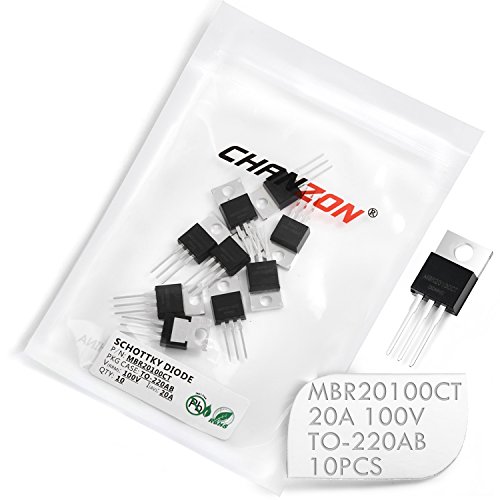 (Pack Of 10 Pieces) Chanzon Mbr20100Ct Schottky Barrier Rectifier Diodes 20A 100V To-220Ab (To-220) 20 Amp 100 Volt #TOP1