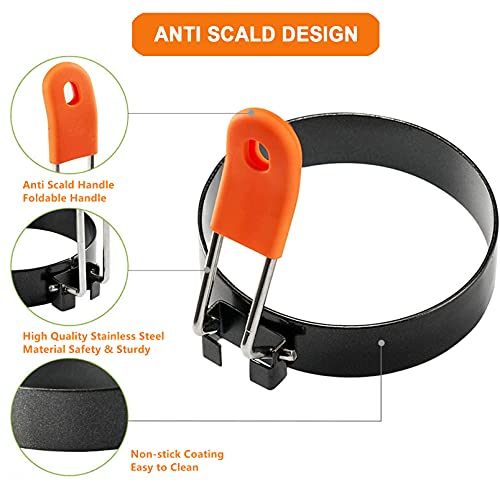 Cozii - Set di 4 stampi per uova in acciaio inox