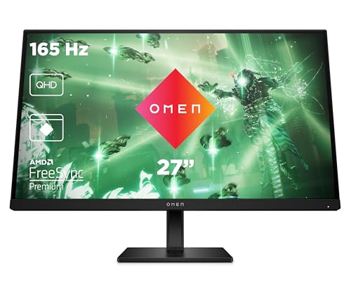 HP OMEN 27q - Monitor Gaming 27' QHD (2560 x 1440 a 165 Hz, IPS, 16:9, 1ms,...