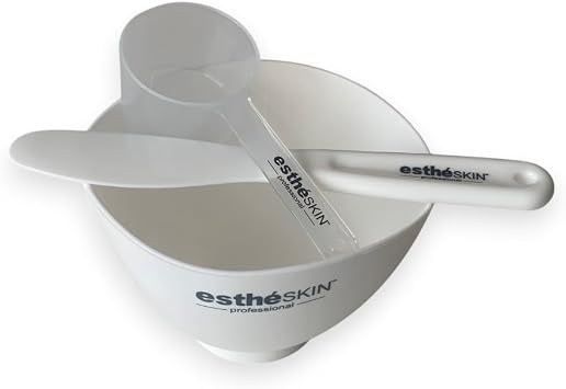 Mixing Bowl, Spatula & Measuring Spoon 3pcs Set for Facial Rubber Mask Ideal for Skincare Treatments, Spa & Home Use, Easy to clean, Reusable