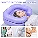 Cehim Inflatable Shampoo Basin - Portable Shampoo Bowl, Hair Washing Basin for Bedridden, Disabled,Injured, Hair Wash Tub for Dreadlocks and at Home Sink Washing (Light purple)