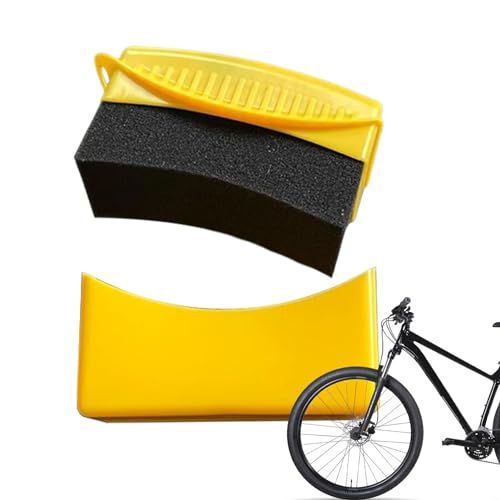 Tampone applicatore per medicazione pneumatici, spugna lucida pneumatici,Spugna lucidante per ruote auto con coperchio - Cuscinetti applicatori in schiuma, cera lucidante per motociclette, pneumatici
